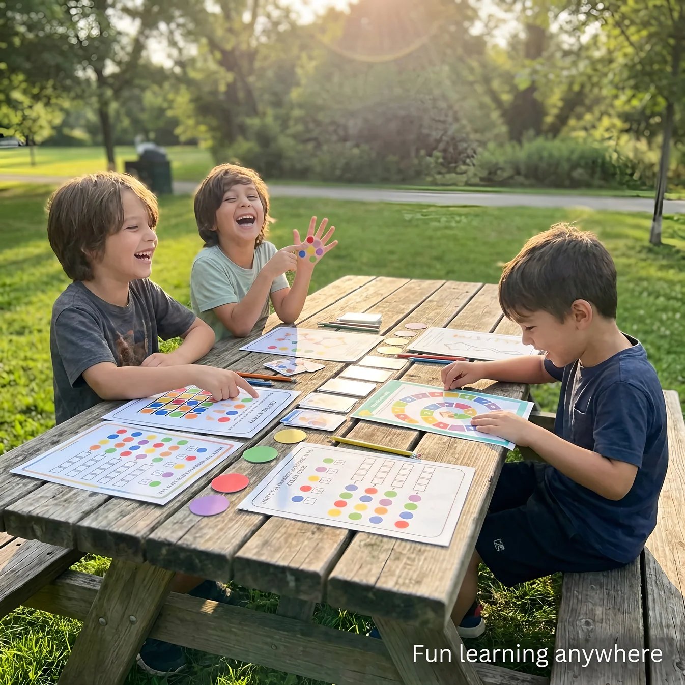 Kids outdoor learning